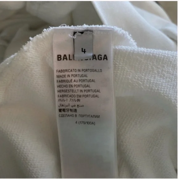 Paris Tropical Round Hoodie White | BALENCIAGA 🌴 - Picture 8 of 8